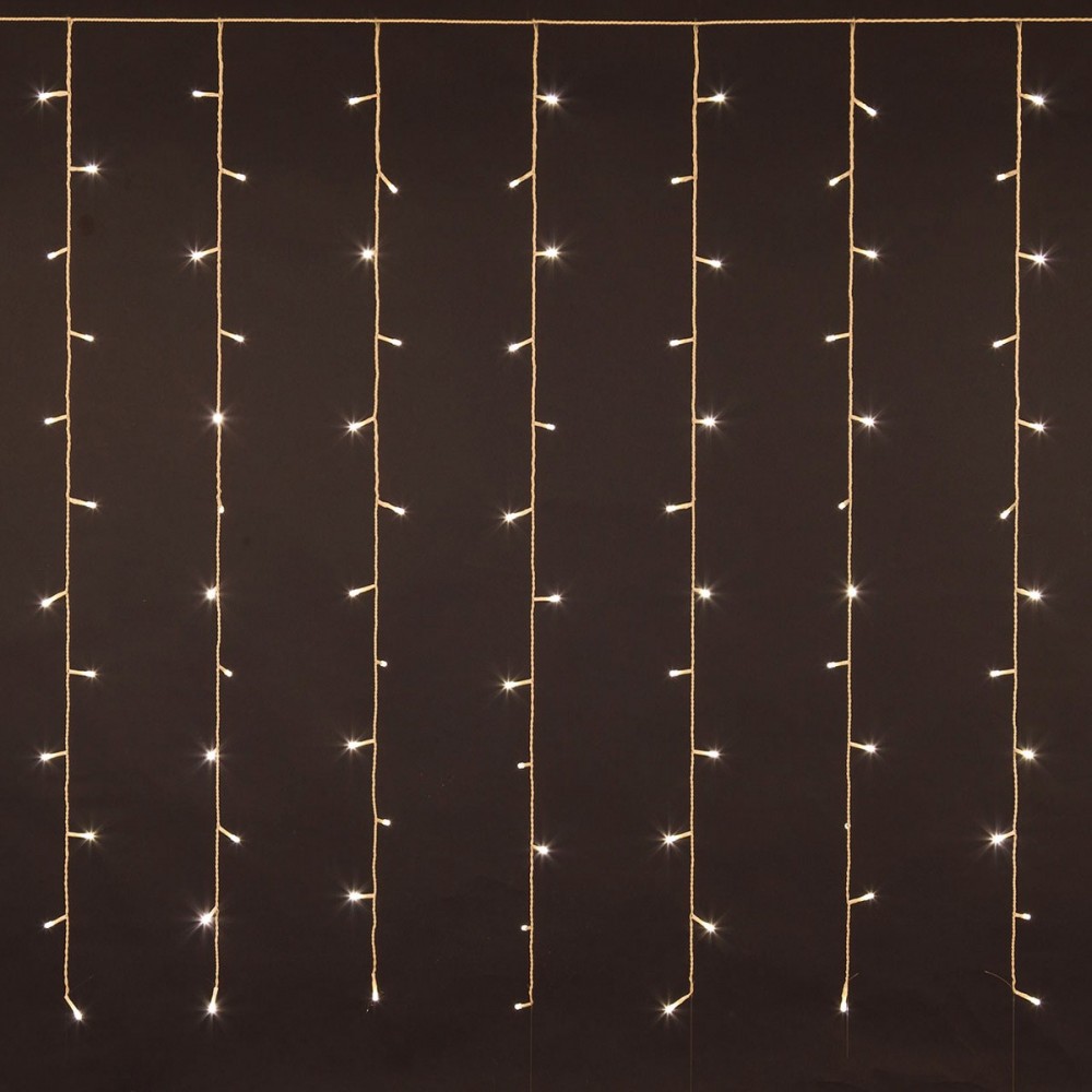 Luci natalizie a tenda 100 led  561074 LUCI CALDE con giochi programmabili