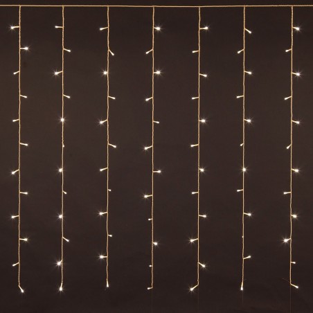 Luci natalizie a tenda 100 led  561074 LUCI CALDE con giochi programmabili Luci natalizie a tenda 100 led  561074 LUCI CALDE con giochi programmabili