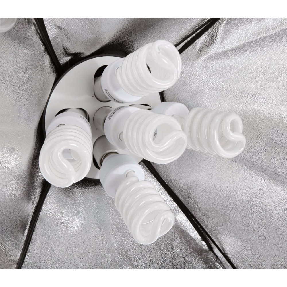 Set softbox fotografia 4499 due stand con 10 lamapde incluse e comoda custodia 