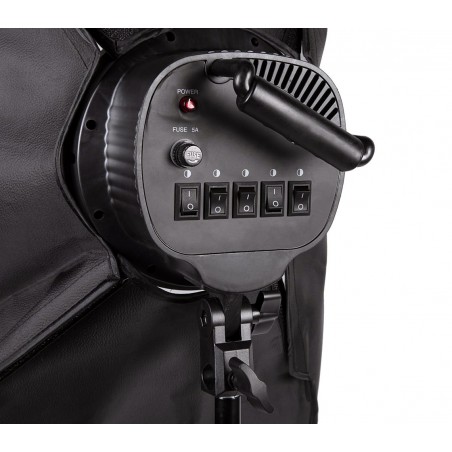 Set softbox fotografia 4499 due stand con 10 lamapde incluse e comoda custodia 