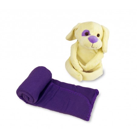  Set peluches e copertina 06708 DOLLYSSIMI 70 x 70 cm cagnolino dolci coccole 