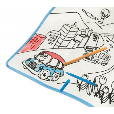 Tappeto gioca e colora 121768 CITTA lavabile 50 x 50 cm pennarelli inclusi Tappeto gioca e colora 121768 CITTA lavabile 50 x 50 cm pennarelli inclusi