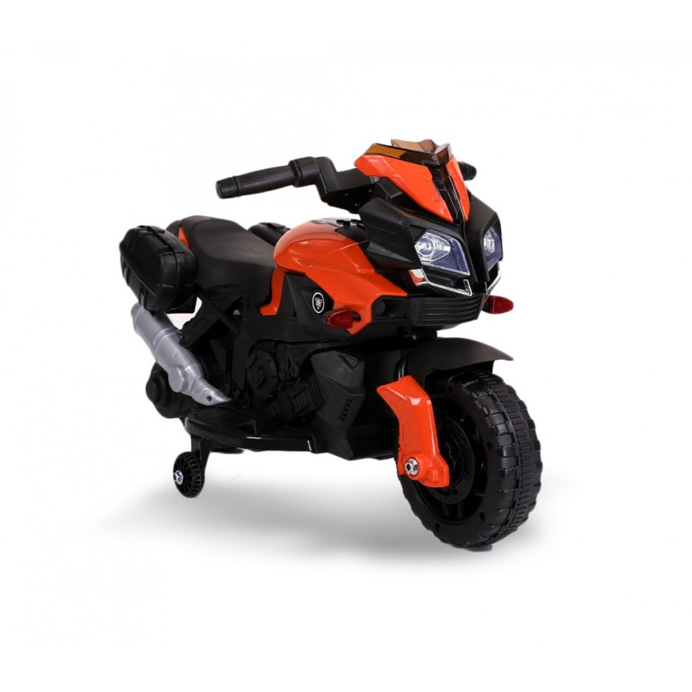 Rosso MEDIA WAVE store Motocicletta elettrica LT875 per Bambini Moto Speed con luci e Suoni realistici 