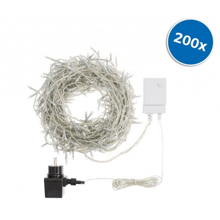 Luci natalizie Tenda 200 led 561075 LUCE CALDA 2 x 1,5 mt giochi programmabili