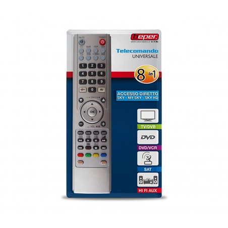 Telecomando universale BEPER per comandare fino ad 8 dispositivi EL501  Telecomando universale BEPER per comandare fino ad 8 dispositivi EL501