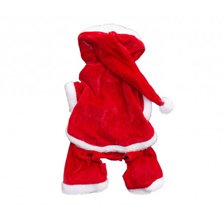 Vestito da BABBO NATALE 107443 con cappuccio ideale per cani di piccola
