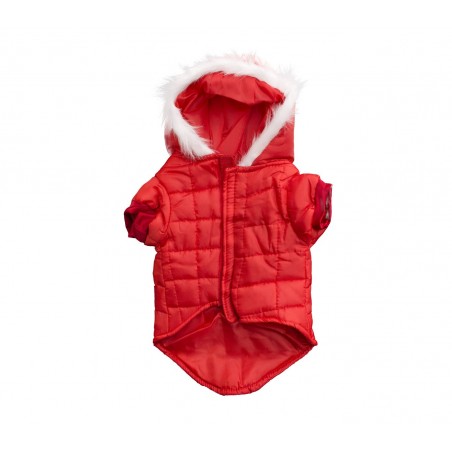 Giubbotto per cani 243448 NATALIZIO con cappuccio per cani di piccola taglia
