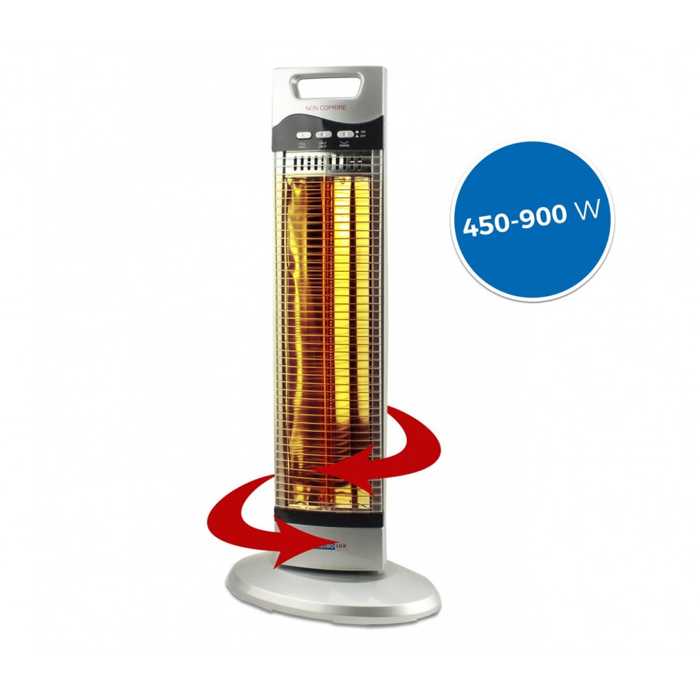 Stufa in fibra di carbonio oscillante DICTROLUX risparmio energetico 900W