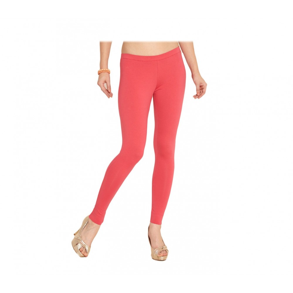 Image of Leggings panta collant cotone modellante fuseaux leggins Rosa S/M052