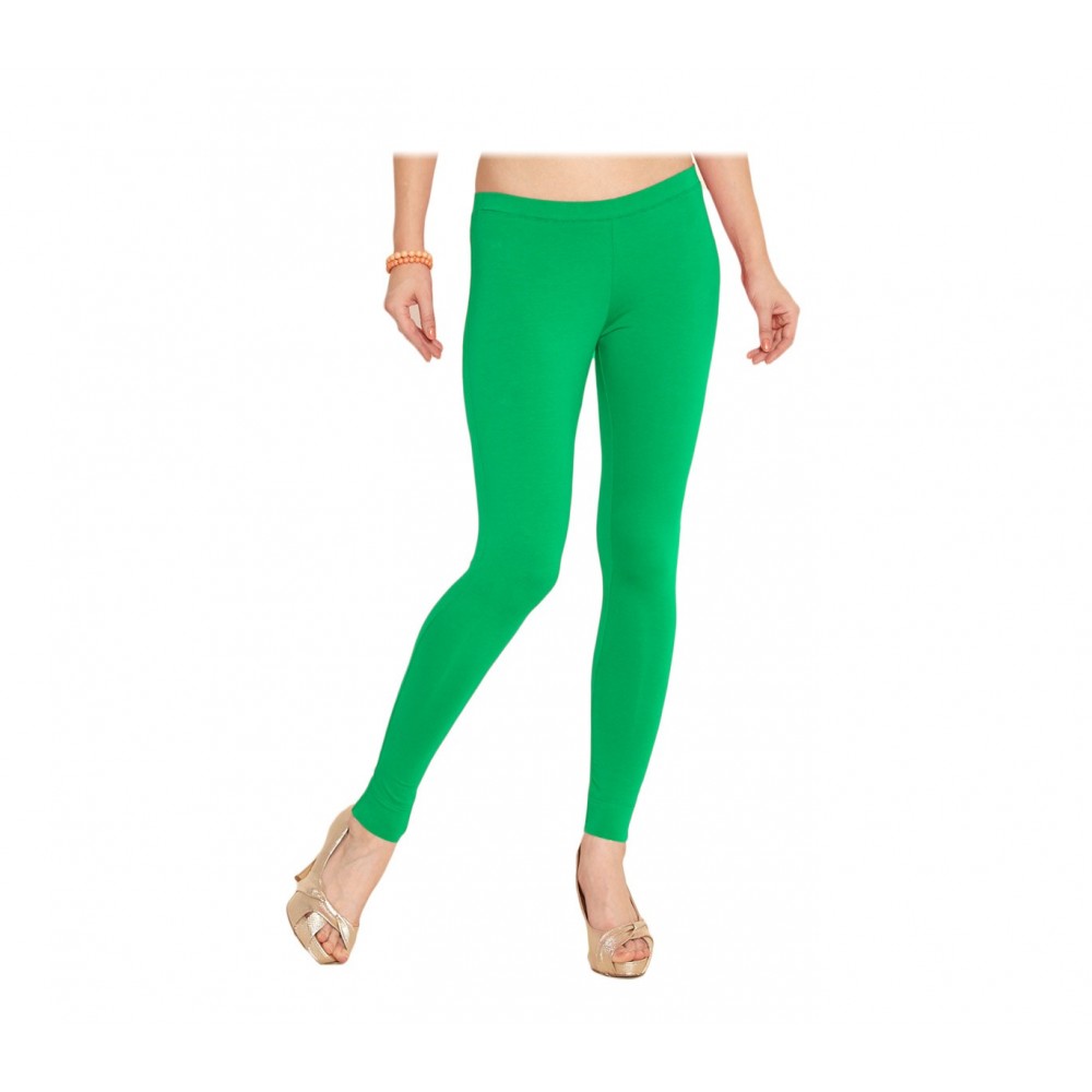 Image of Leggings panta collant cotone modellante fuseaux leggins Verde L/XL052