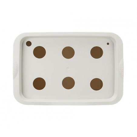 Kit per coltivazione IDROPONICA 4496 con box a 6 fori 41.3 x 27.6 cm