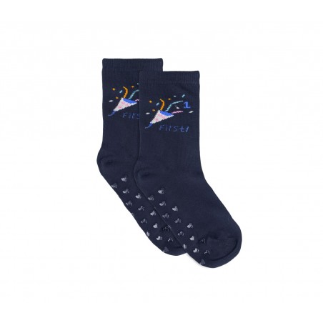 Calzini da bambina N523 mod. SHALLY con antiscivolo taglia unica dal 22 al 26