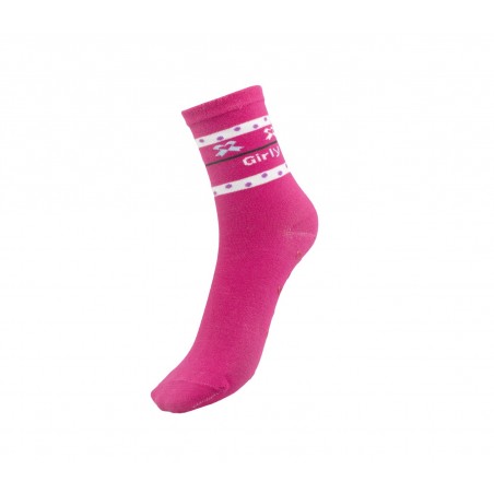 Calzini da bambina N523 mod. SHALLY con antiscivolo taglia unica dal 22 al 26