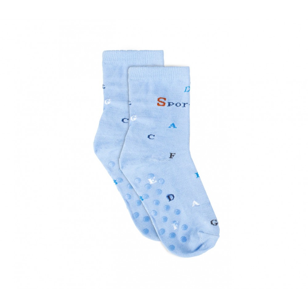 Calzini da bambino N623 mod. BABY BOY con antiscivolo taglia unica dal 24 al 31