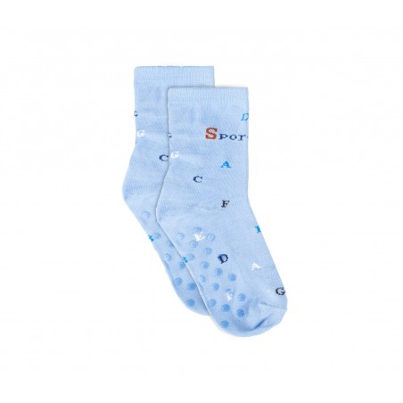 Calzini da bambino N623 mod. BABY BOY con antiscivolo taglia unica dal 24 al 31