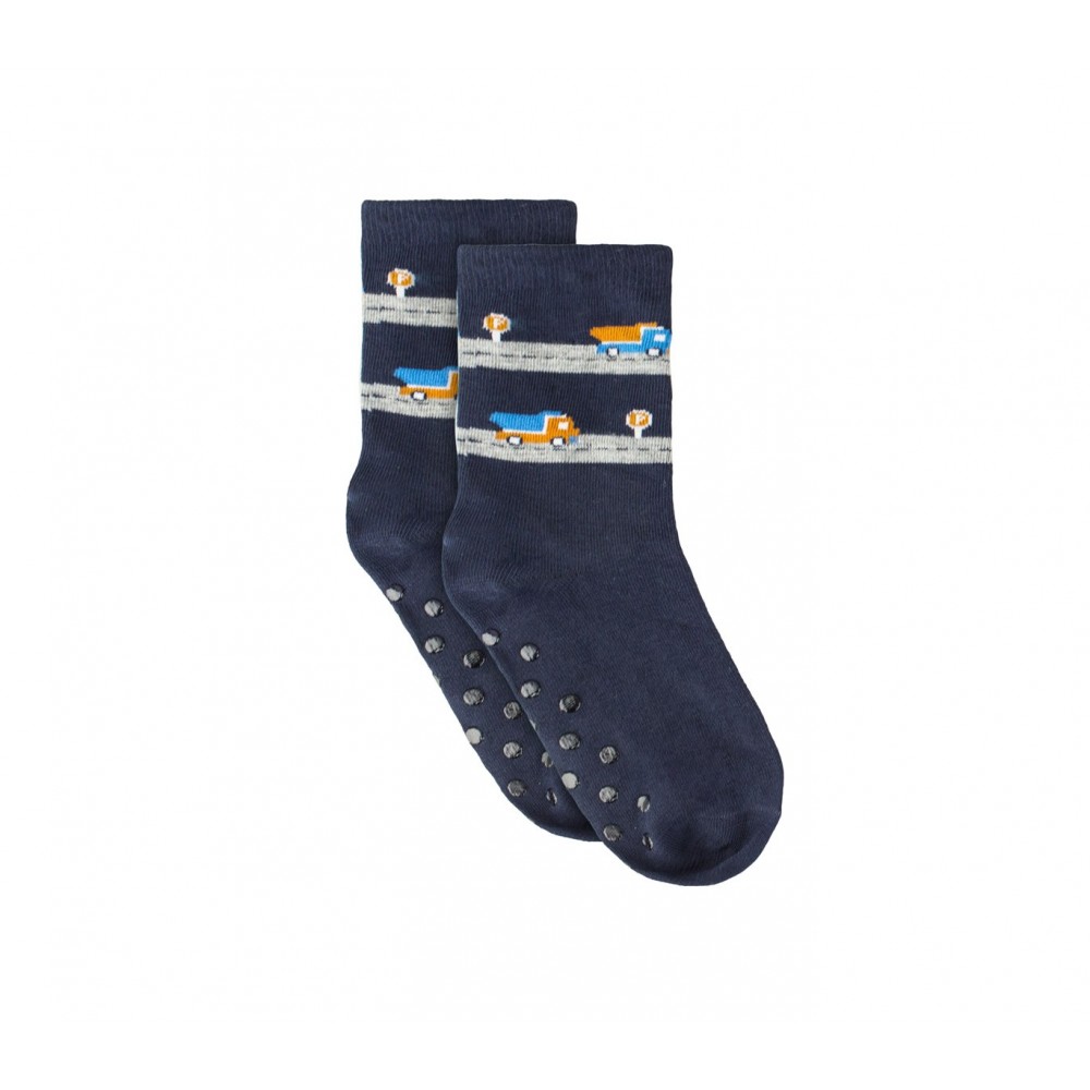 Calzini da bambino N623 mod. BABY BOY con antiscivolo taglia unica dal 24 al 31