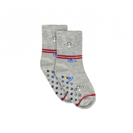 Calzini da bambino N623 mod. BABY BOY con antiscivolo taglia unica dal 24 al 31