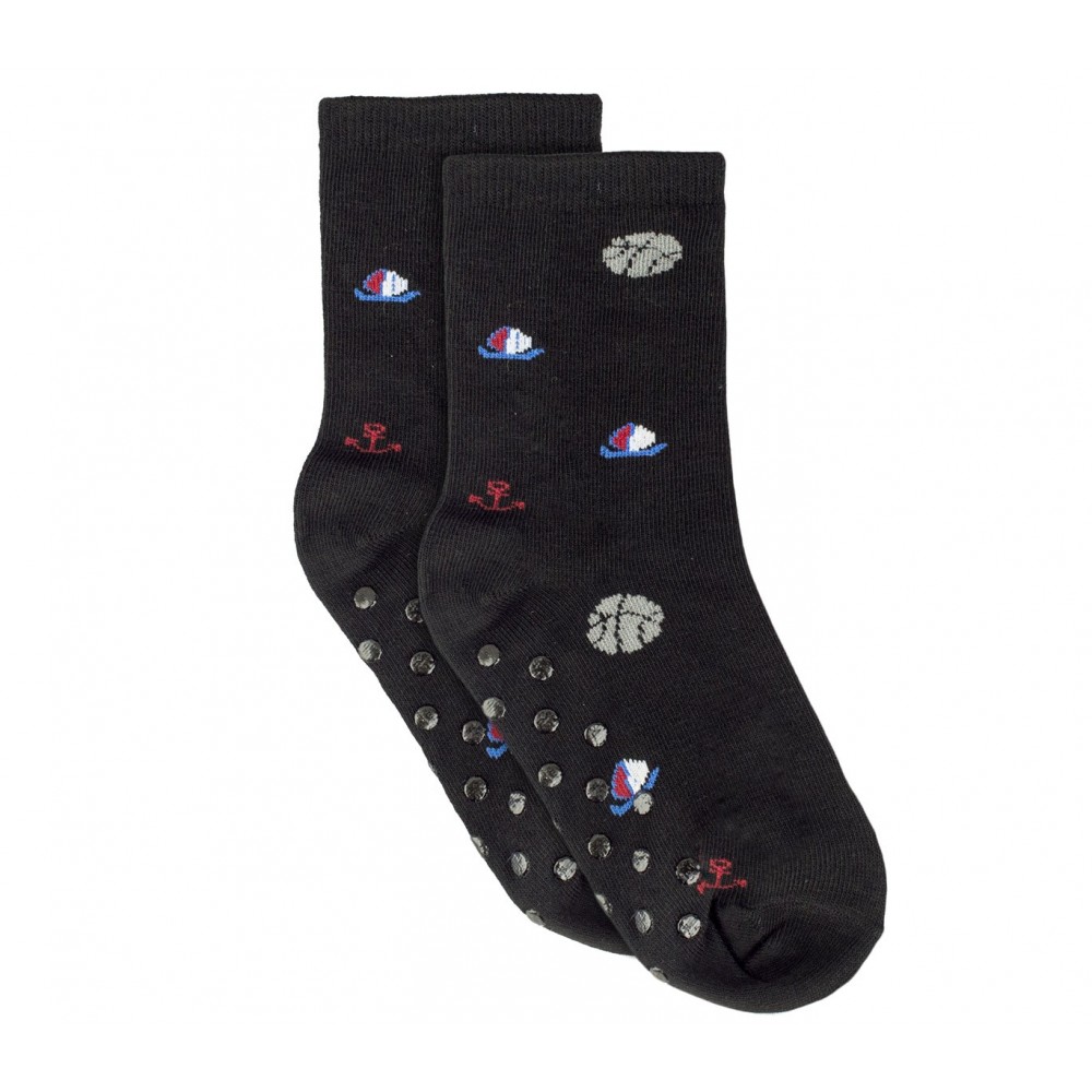 Calzini da bambino N623 mod. BABY BOY con antiscivolo taglia unica dal 31 al 36