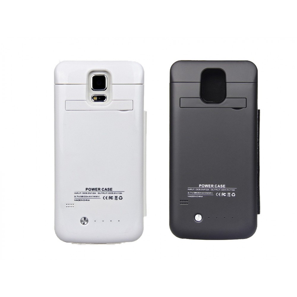 Custodia cover carica batteria Samsung Galaxy S5 3800 mha Custodia cover carica batteria Samsung Galaxy S5 3800 mha
