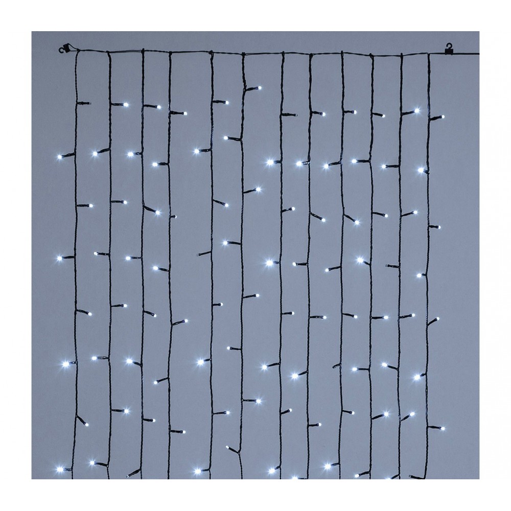 Luci natalizie MANTELLO 180 led 561313 LUCE FREDDA per alberi fino a 180cm