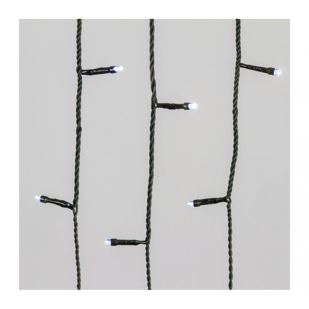 Luci natalizie MANTELLO 180 led 561313 LUCE FREDDA per alberi fino a 180cm