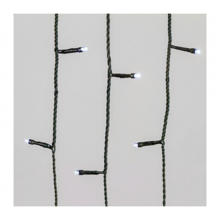 Luci natalizie MANTELLO 180 led 561313 LUCE FREDDA per alberi fino a 180cm