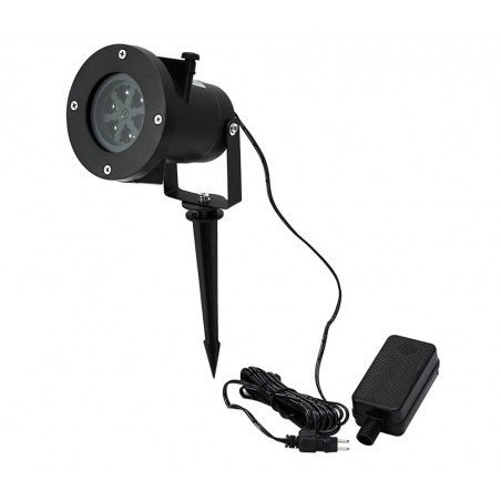 Proiettore luci led laser 560896 FIOCCO DI NEVE uso esterno resistente all'acqua