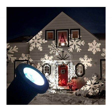 Proiettore luci led laser 560896 FIOCCO DI NEVE uso esterno resistente all'acqua