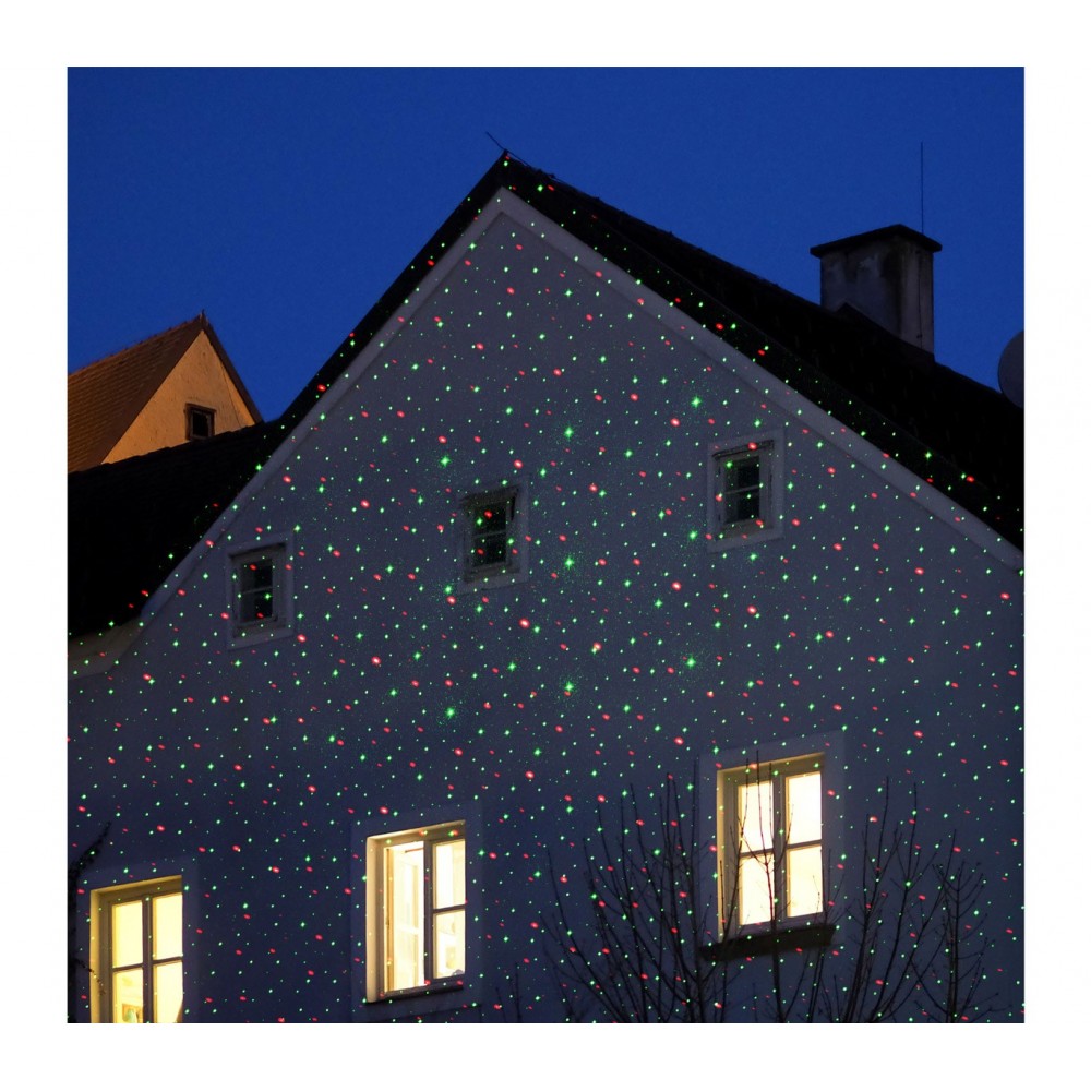 Proiettore luci led laser 560897 PUNTINI ROSSI E VERDI da esterno da esterno