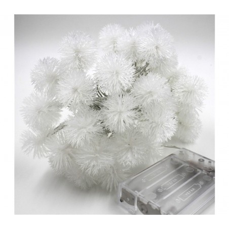 Serie 20 led LUCI NATALIZIE da INTERNO 561335A forma fiocco di neve a batterie Serie 20 led LUCI NATALIZIE da INTERNO 561335A forma fiocco di neve a batterie