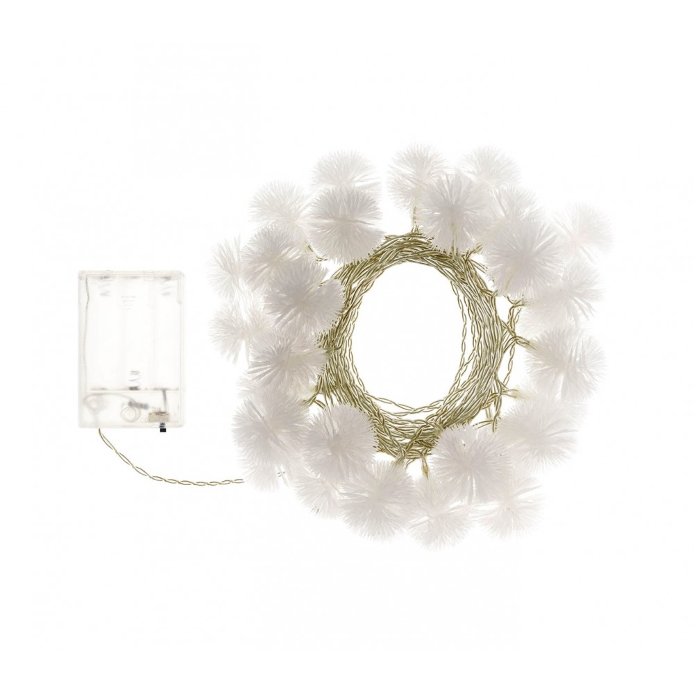 Serie 20 led LUCI NATALIZIE da INTERNO 561335A forma fiocco di neve a batterie