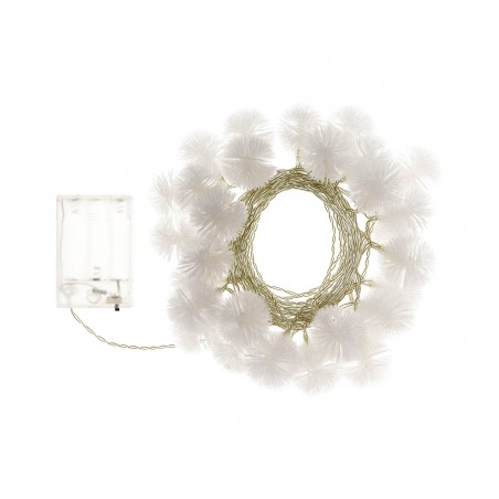 Serie 20 led LUCI NATALIZIE da INTERNO 561335A forma fiocco di neve a batterie Serie 20 led LUCI NATALIZIE da INTERNO 561335A forma fiocco di neve a batterie