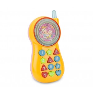 Image of Telefono giocattolo 120000 DRIN DIRN BABY interattivo multilingue giochi di luce 8435524502372