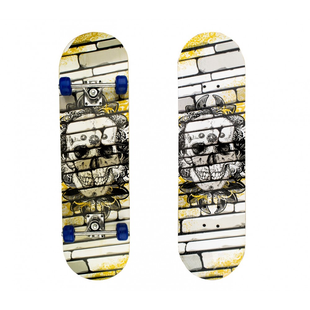 Skateboard per ragazzi 4 ruote 122648 in legno 79 cm diversi modelli 