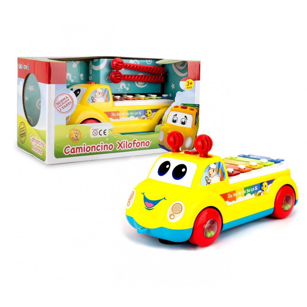 Gioco musicale per bambini 397657 CAMIONCINO XILOFONO CIGIOKI movimento di ruote