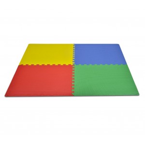 Tappeto puzzle eva 4 pz da gioco 393062 MULTICOLOR componibile 60x60x1 cm