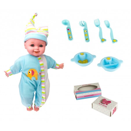 Bambola PIPPI AMORE 103531 con set per la pappa 10 diversi suoni  Bambola PIPPI AMORE 103531 con set per la pappa 10 diversi suoni