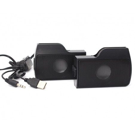 Mini casse speaker USB per laptop pc 6 W regolazione volume jack 3.5 mm