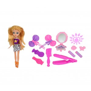 Bambola con accessori 250594 CIGIOKI MISS MY LOVE pettine bigodini e tanto altro 2