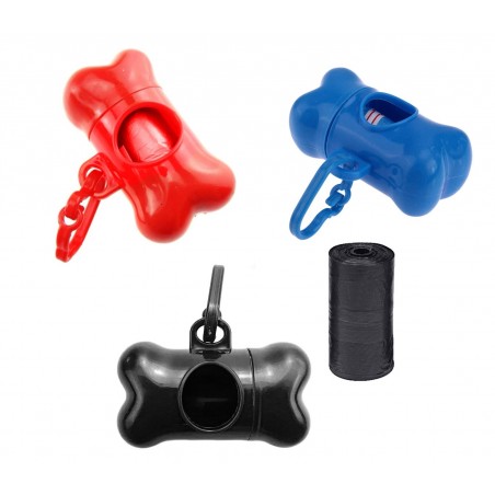 Dispenser colorato 332016 OSSO porta sacchetti igienici per cani  Dispenser colorato 332016 OSSO porta sacchetti igienici per cani
