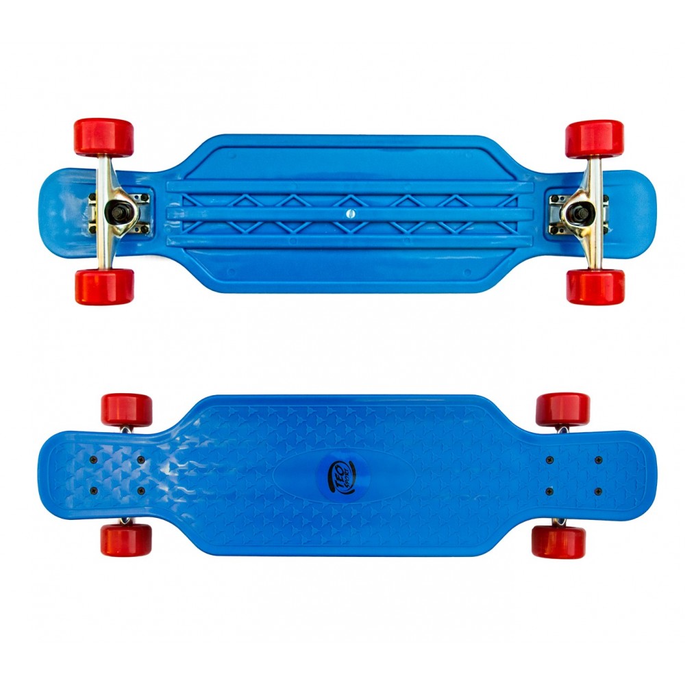 Skateboard sportivo antiscivolo in ABS 515654 COLORI FLUO cuscinetti ABEC 7
