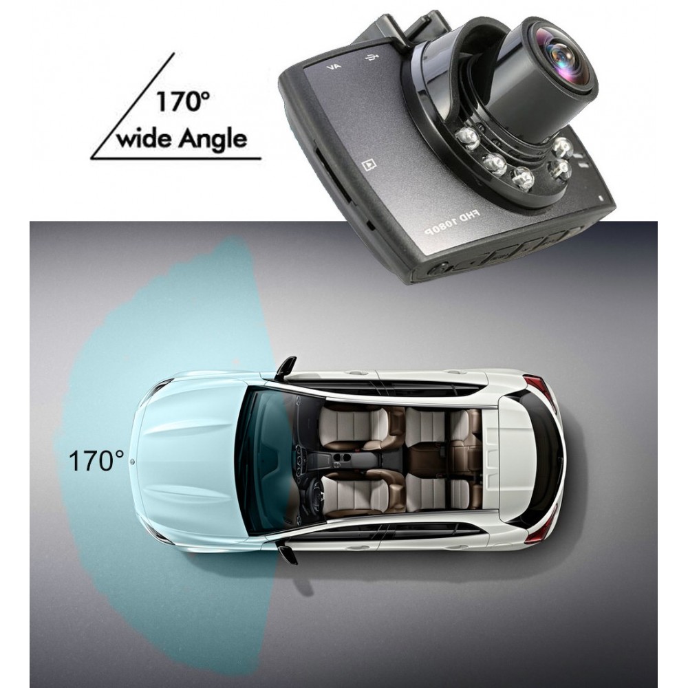 Camera dvr auto schermo lcd 2,7" full hd 1080P...