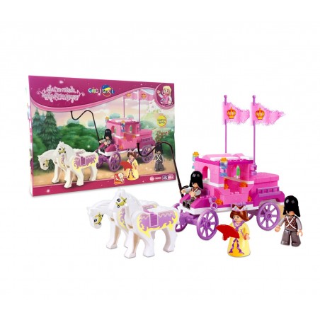 Playset costruzioni LA CARROZZA DELLA PRINCIPESSA 121276 CIGIOKI 137 elementi