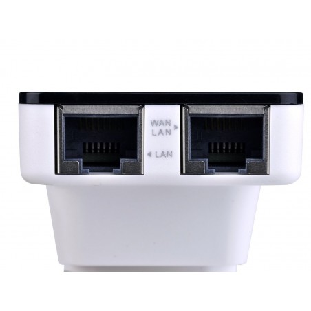 Ripetitore Router Wireless 300 Mbps da Muro Amplificatore Wi-Fi con 2 Porte LAN