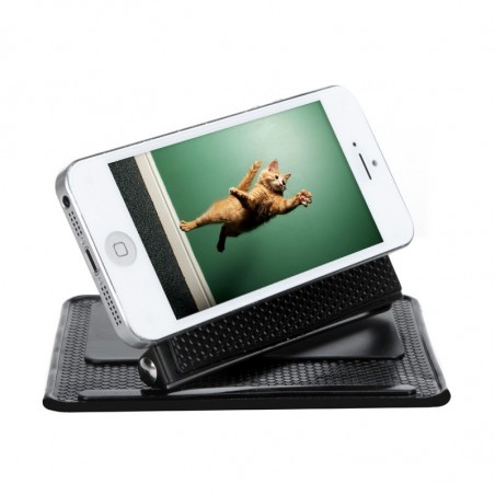 Supporto tappetino auto antiscivolo regolabile inclinazione 360 gradi per smarthone gps pda cruscotto