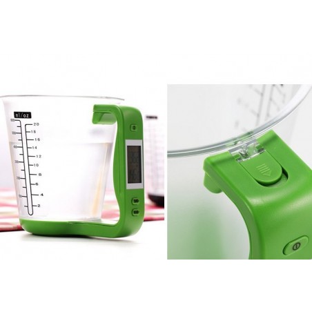 Caraffa con bilancia digitale pesa ingredienti con display lcd