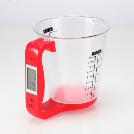 Caraffa con bilancia digitale pesa ingredienti con display lcd