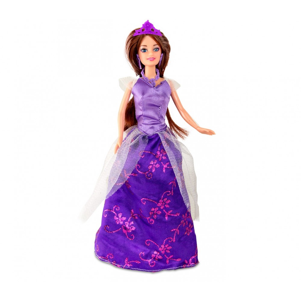 Bambola girl fashion PRINCESS 223239 in diversi colori con corona e accessori
