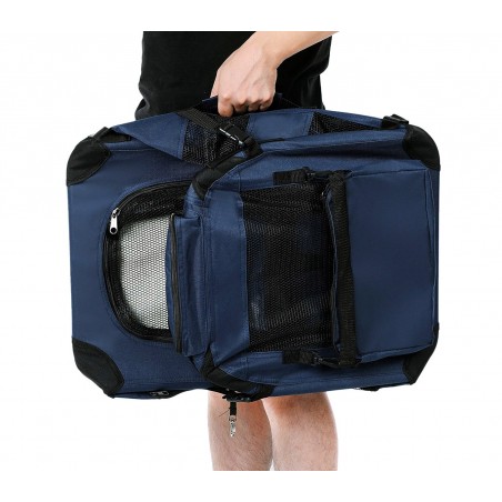 Trasportino per animali 4564 pieghevole con tappetino lavabile varie misure