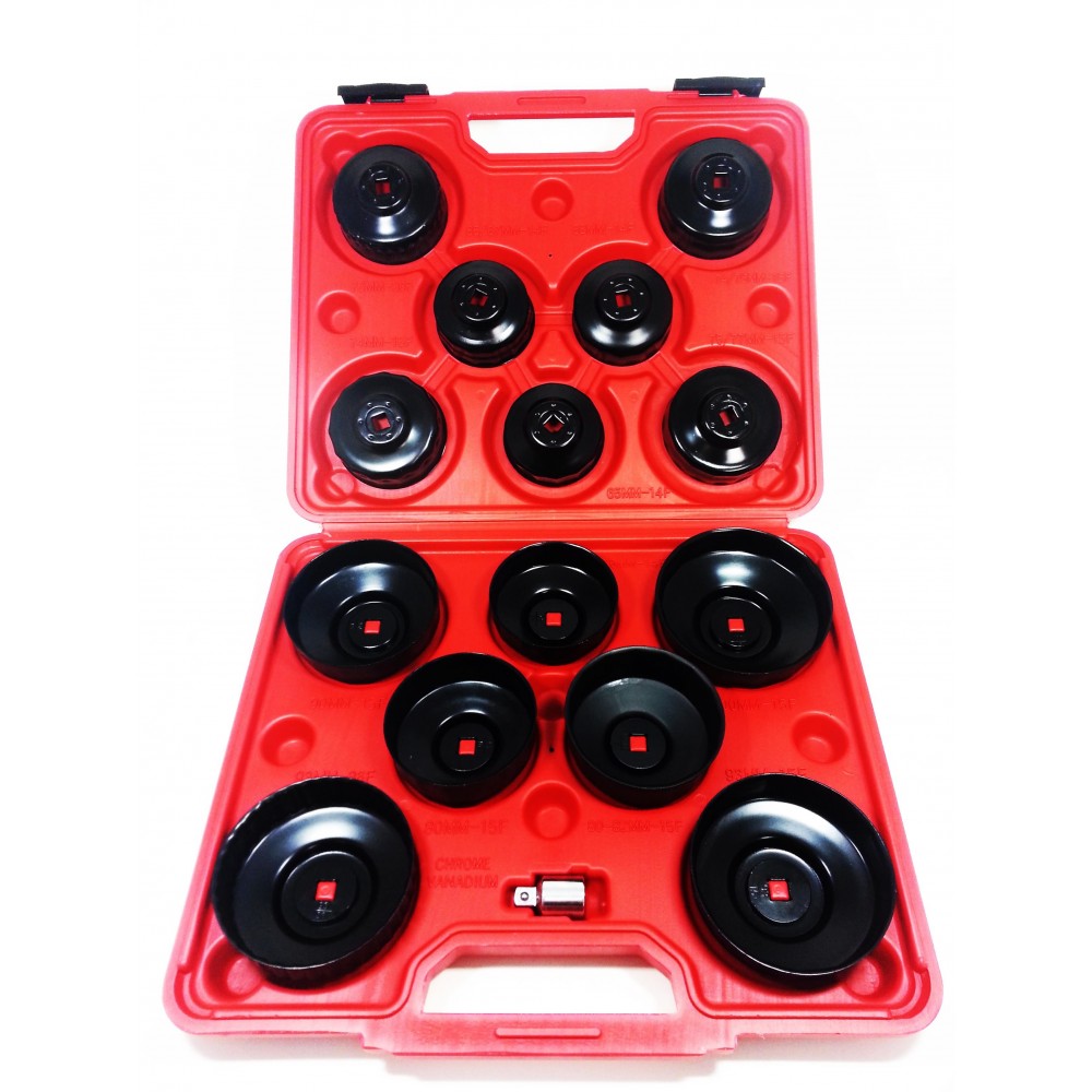 Kit 15 boccole per filtri auto chiavi a tazza...